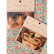 Halovīna sejas rotas, RED/BLACK