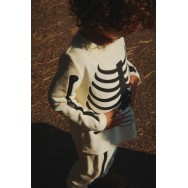 Halovīna kostīms ar skeleta apdruku