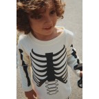 Halovīna kostīms ar skeleta apdruku