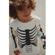 Halovīna kostīms ar skeleta apdruku