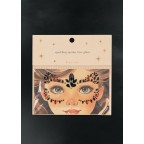 Halovīna sejas rotas, RED/BLACK