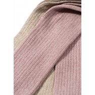 Zeķubikses, Rib, Glitter, ROSE, OFF WHITE