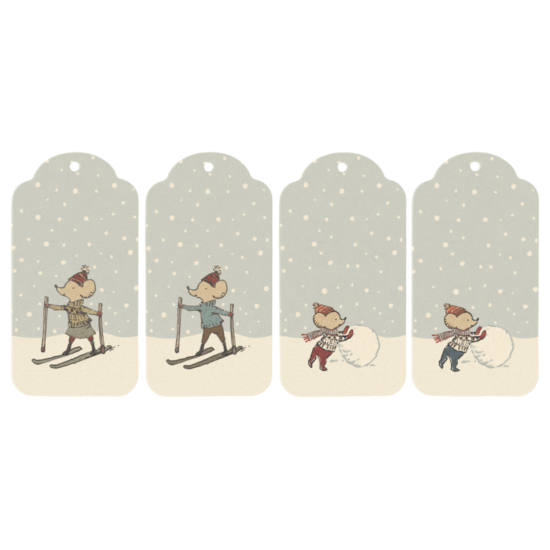 Dāvanu birkas, Christmas, 12 gab., MAILEG