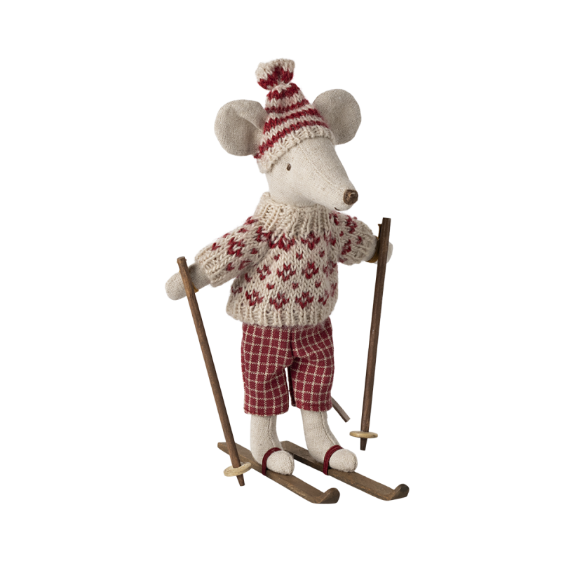 Ziemas Pele ar slēpēm, Mamma, Red, MAILEG