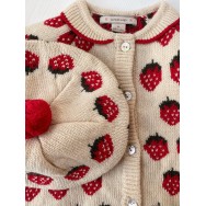 Adīta berete, Belou, STRAWBERRY