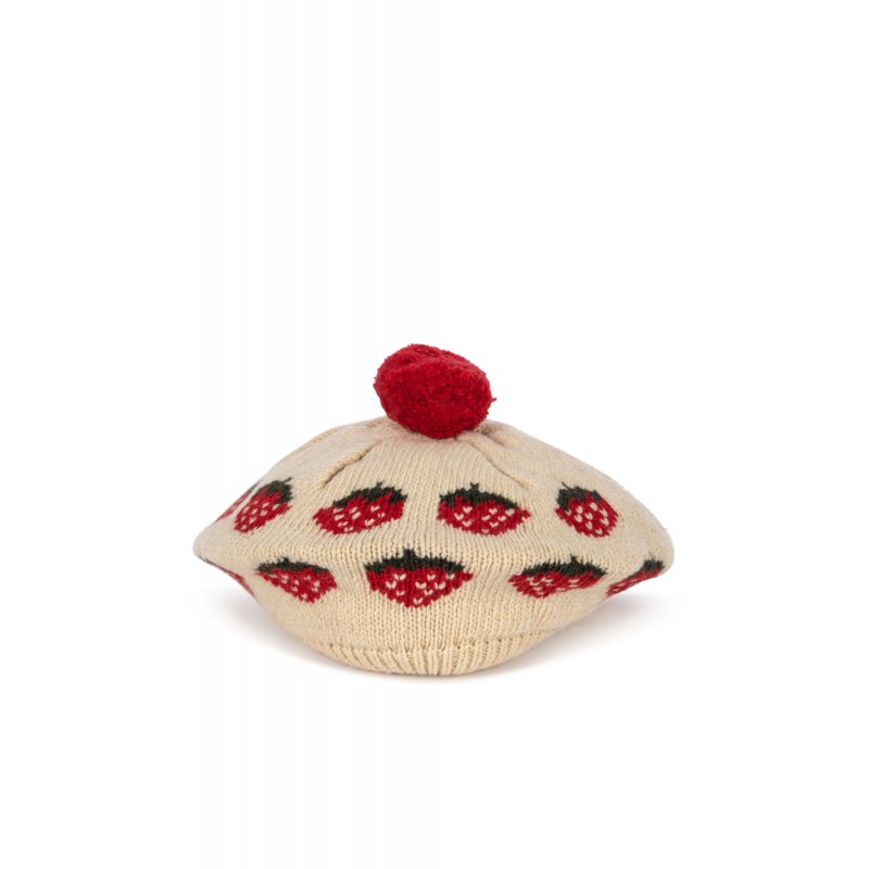 Adīta berete, Belou, STRAWBERRY