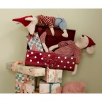 Metāla koferis, Storage suitcase, Small, red with dots