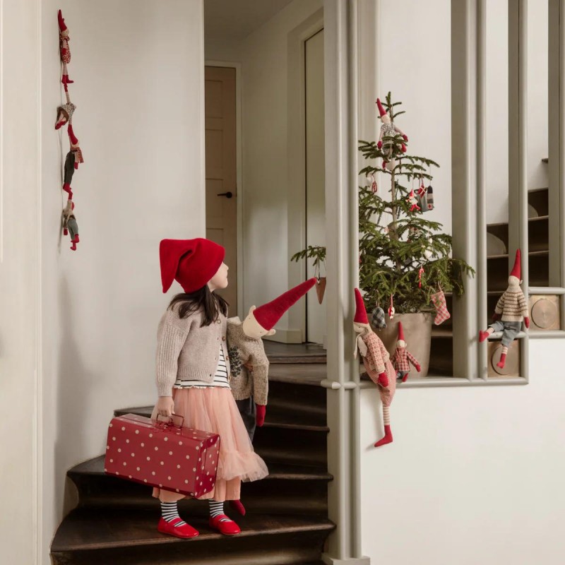 Metāla koferis, Storage suitcase, Small, red with dots