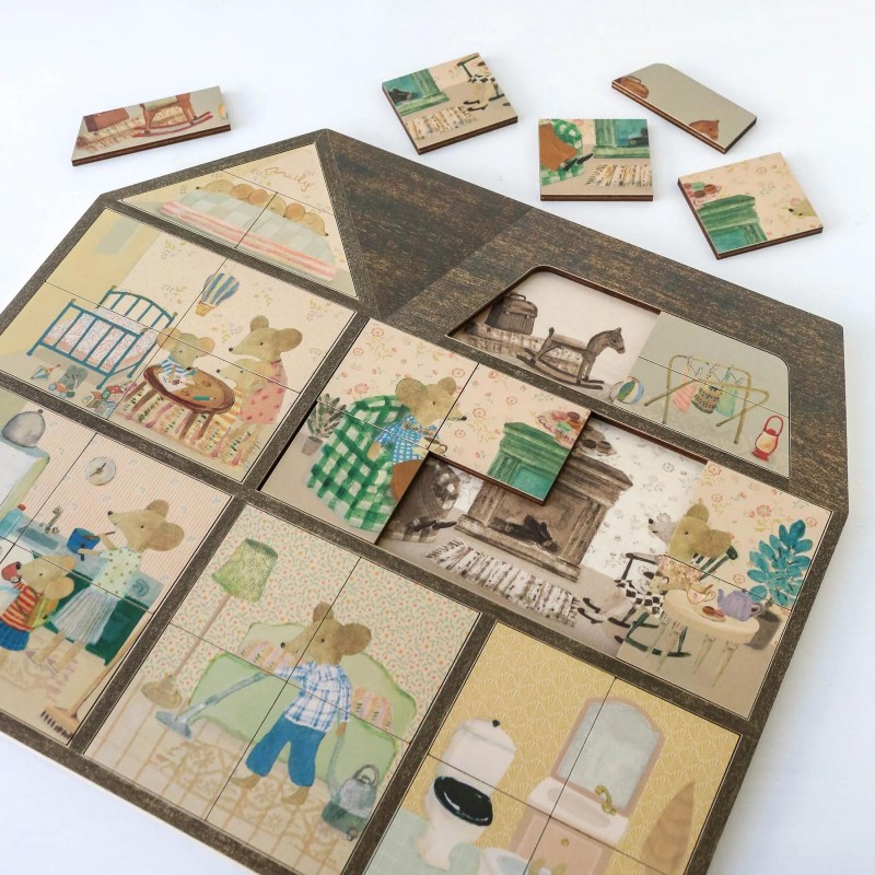 Puzle, Mouse hole Farmhouse, Maileg 