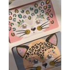 Sejas uzlīmes, KITTY FACE JEWELS, multi 