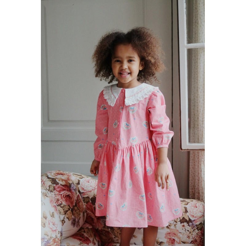Kleita, COLLAR DRESS, CHER COEUR ROSE