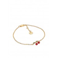 Apzeltīta rokassprādze, 24K gold plated , cherry 