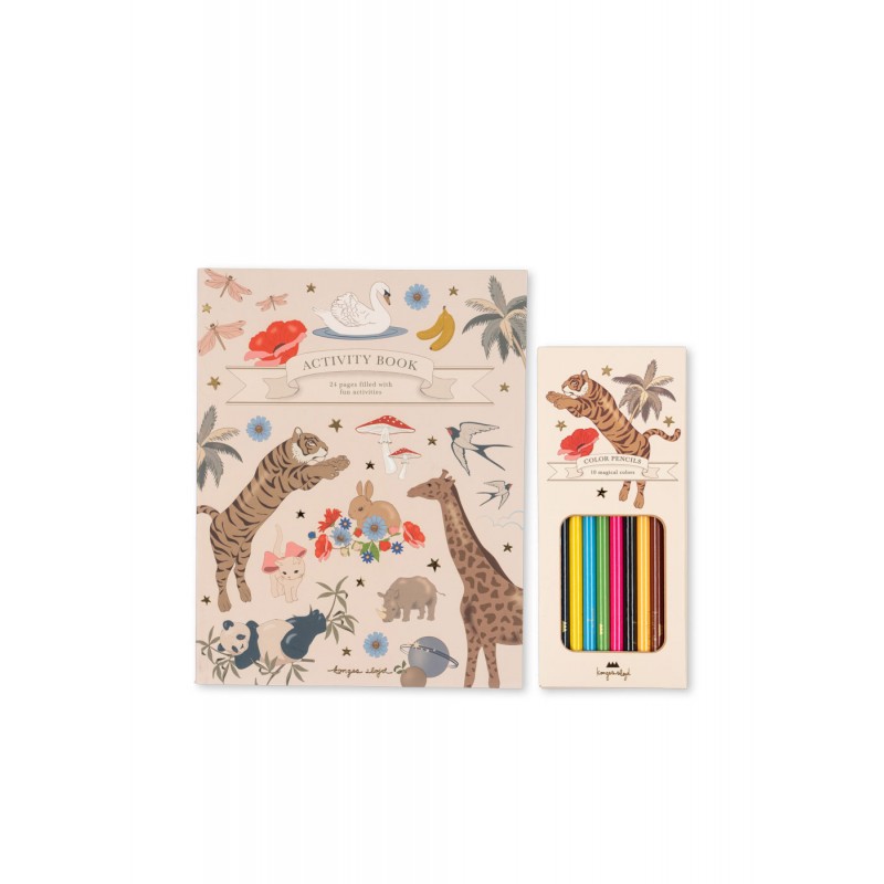 Aktivitāšu grāmata un zīmuļi, multi