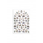 Uzlīmes, PUFF STICKERS,dino