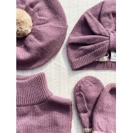Merino vilnas cepure, LOULI BONNET, hortensia