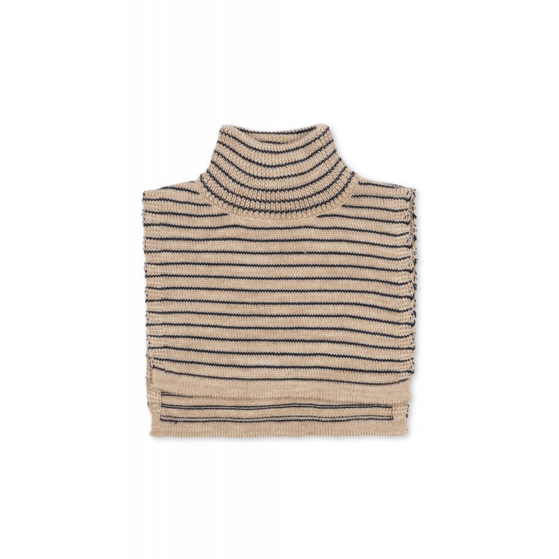 Merino vilnas apkakle, Louli, stripe bluie