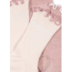 Zeķes, Rib Frill, ROSE, OFF WHITE