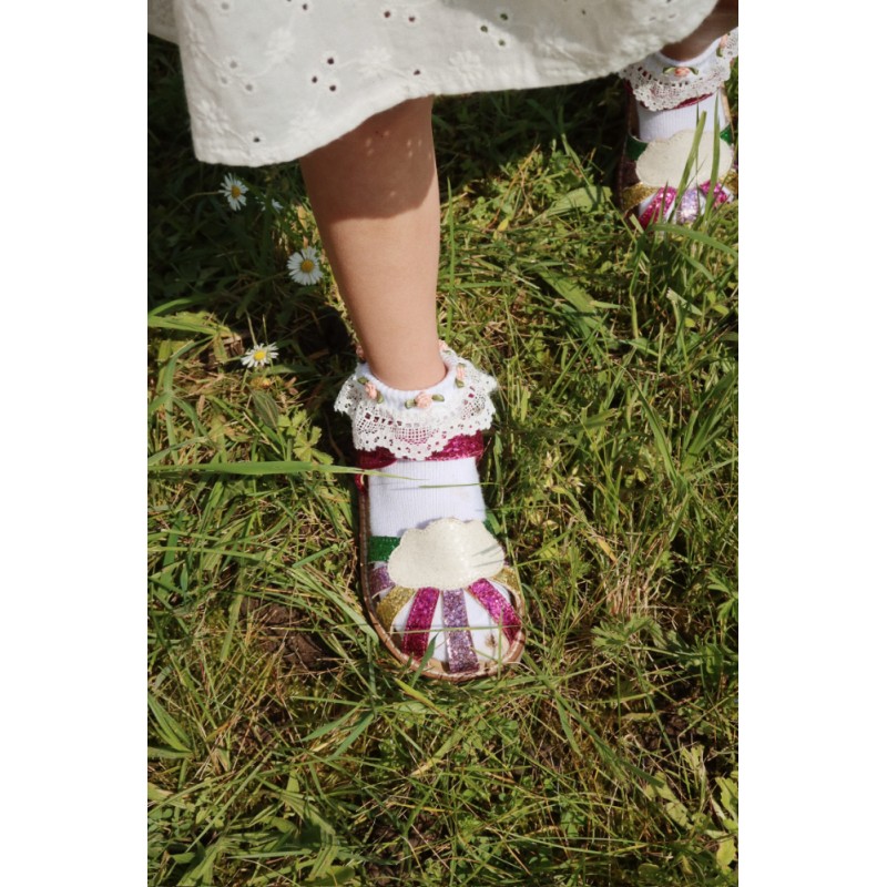 Sandales, Rainbow, FLAMINGO PLUME