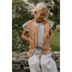 Viegli polsterēta Veste, CHESTNUT