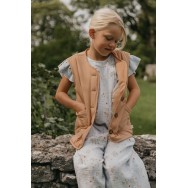 Viegli polsterēta Veste, CHESTNUT