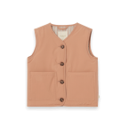 Viegli polsterēta Veste, CHESTNUT