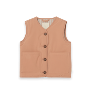 Viegli polsterēta Veste, CHESTNUT