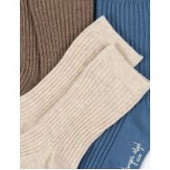 Zeķes , 3 PACK RIB, sleet mix 