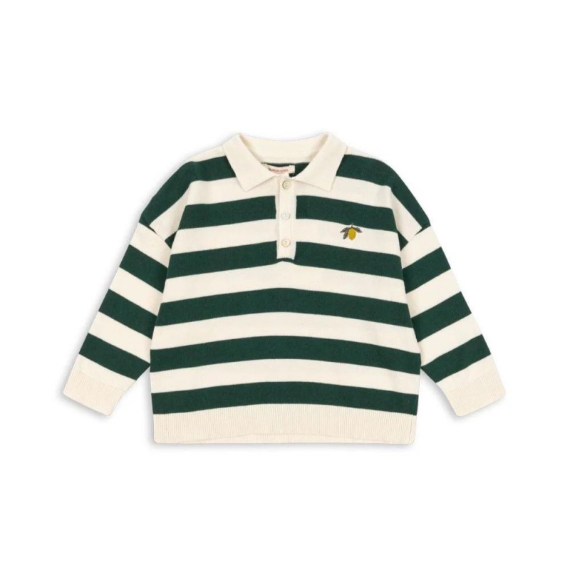 Adīts polo krekls, MANIS, pine grove stripe
