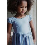 Kleita, MOUSSE PUFF DRESS, zen blue