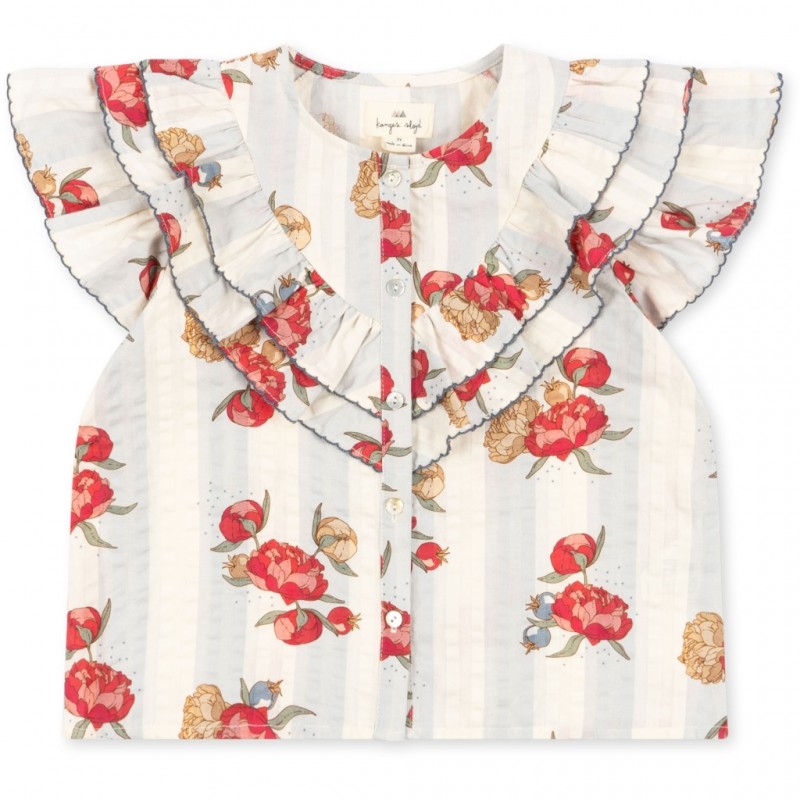 Blūze, Kim Frill, SS, PEONY STRIPE