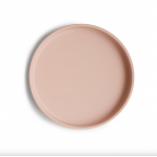 Silikona šķīvis ar piesūcekni, Classic, BLUSH