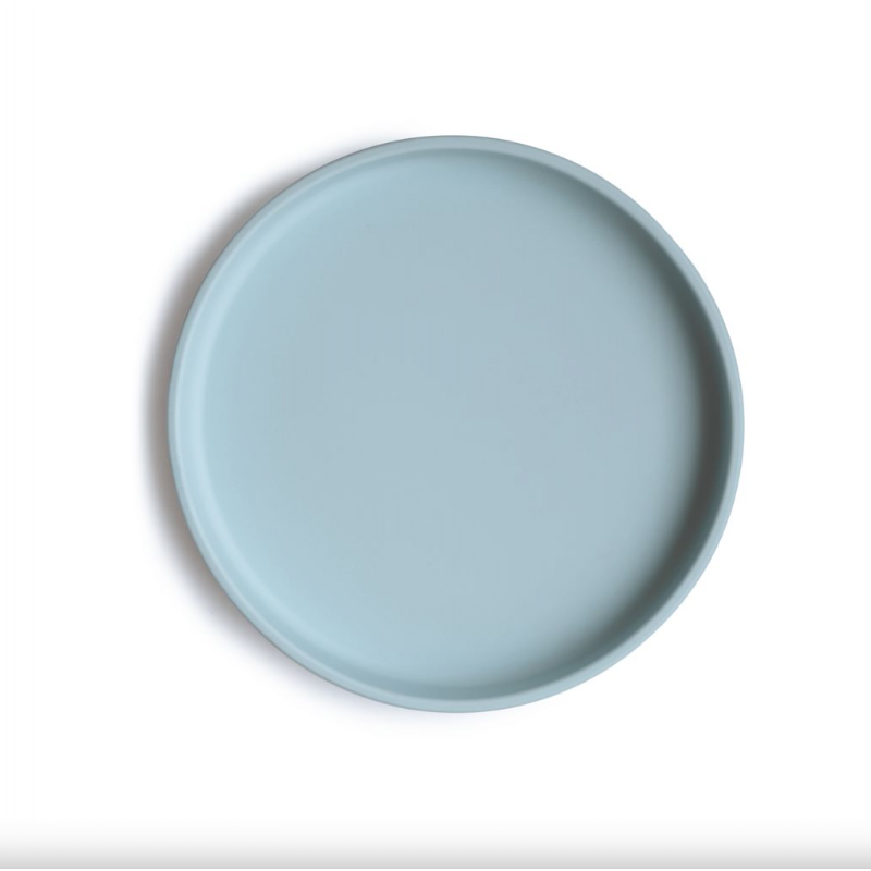 Silikona šķīvis ar piesūcekni, Classic, POWDER BLUE