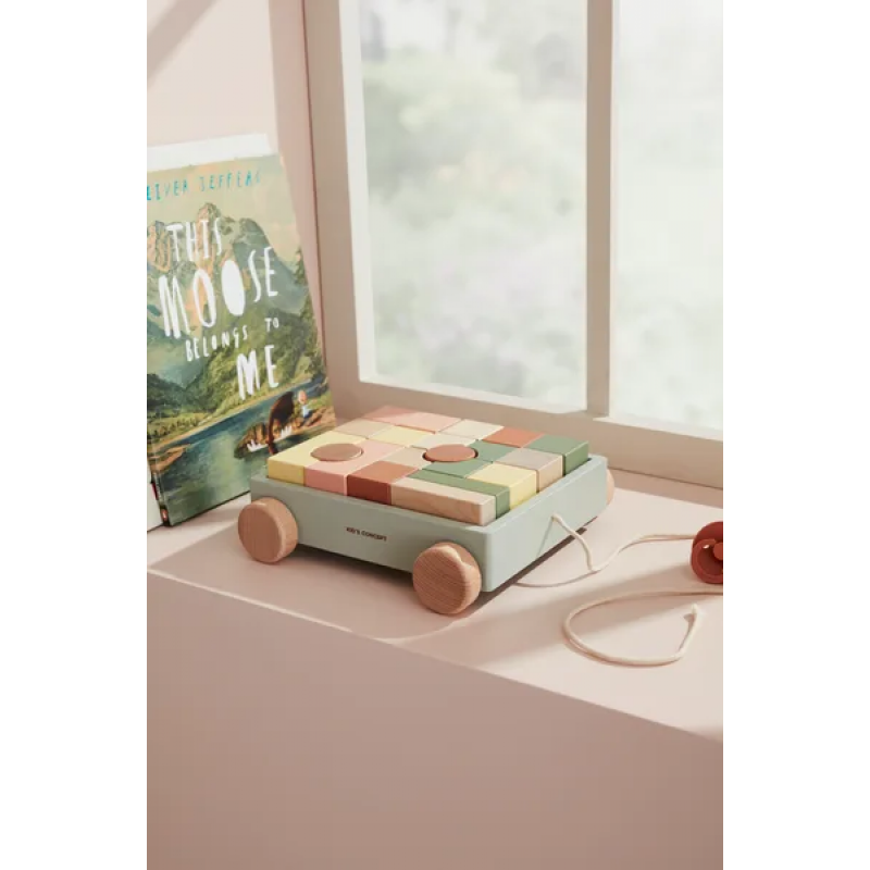 Koka vagoniņš ar klučiem, EDVIN