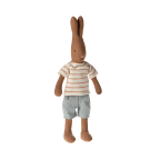 Trusis, ar strīpainu kreklu un šortiem, Izmērs 1, Chocolate Brown, MAILEG
