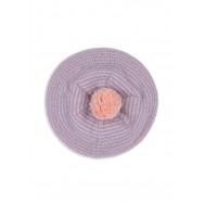Adīta berete, BERLE KNIT, purple/pink dolphin