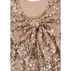 Kleita, LILA SEQUINS BOW DRESS, gold glitter