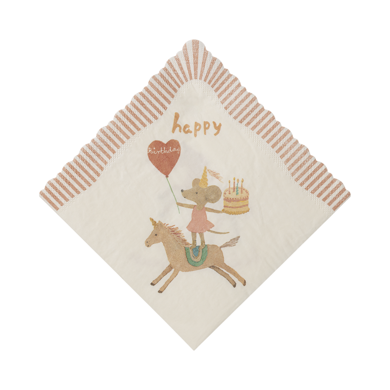Salvetes, Happy birthday, Unicorn, MAILEG