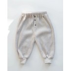 Vafeļu auduma bikses, Milk, KINDLY