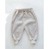 Vafeļu auduma bikses, Milk, KINDLY